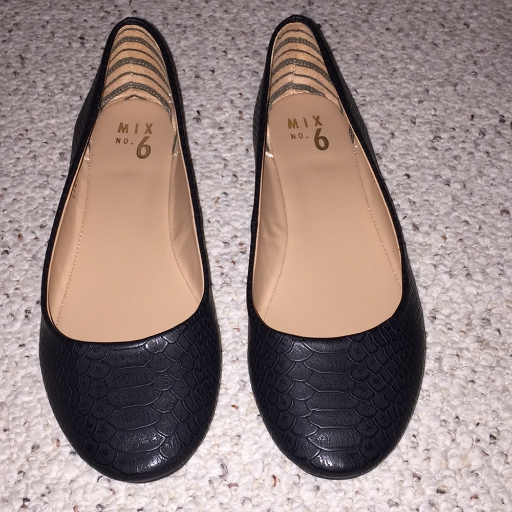 Black danzey MIX no. 6 flats